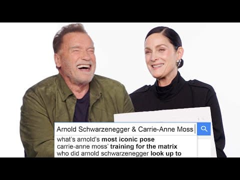 Arnold Schwarzenegger & Carrie-Anne Moss Answer The Web's Most Searched Questions | WIRED