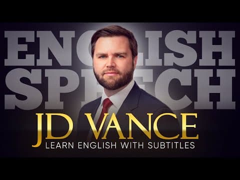 ENGLISH SPEECH | JD VANCE: The Future of AI (English Subtitles)